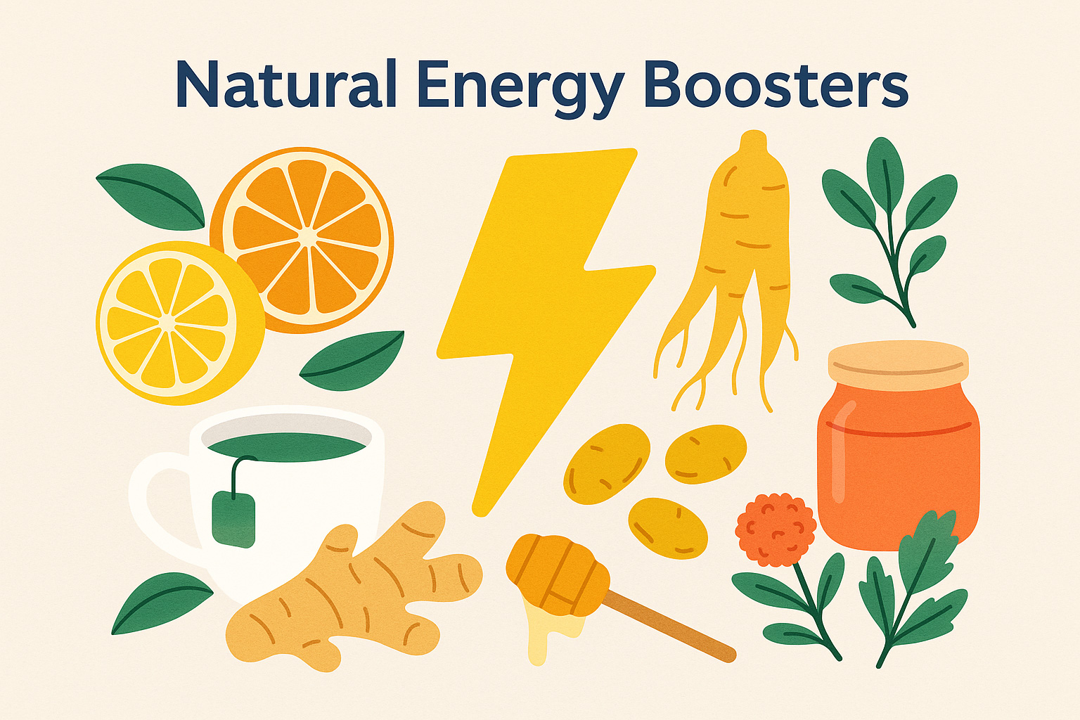 Natural Energy Boosters That Actually Work – No Crash, No Caffeine Overload (2025 Guide)