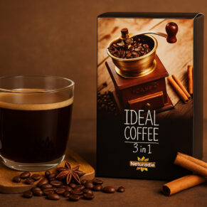 Ideal Coffee 3 in 1 – Healthy Instant Coffee with Whey Protein & Coconut (25 Sachets) قهوة Ideal 3 في 1 – قهوة صحية فورية ببروتين الواي وجوز الهند (25 كيس)