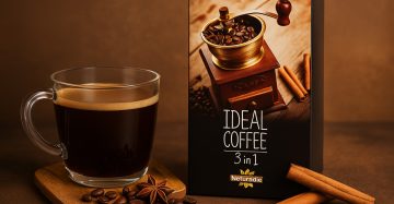 Ideal Coffee 3 in 1 – Healthy Instant Coffee with Whey Protein & Coconut (25 Sachets) قهوة Ideal 3 في 1 – قهوة صحية فورية ببروتين الواي وجوز الهند (25 كيس)