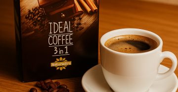Ideal Coffee 3 in 1 – Healthy Instant Coffee with Whey Protein & Coconut (25 Sachets) قهوة Ideal 3 في 1 – قهوة صحية فورية ببروتين الواي وجوز الهند (25 كيس)