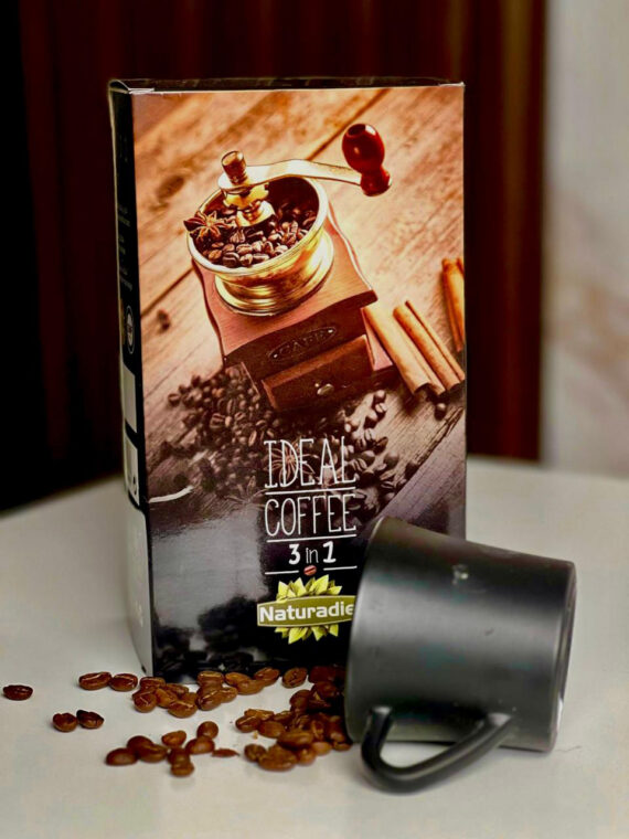 Ideal Coffee 3 in 1 – Healthy Instant Coffee with Whey Protein & Coconut (25 Sachets) قهوة Ideal 3 في 1 – قهوة صحية فورية ببروتين الواي وجوز الهند (25 كيس)