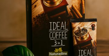 Ideal Coffee 3 in 1 – Healthy Instant Coffee with Whey Protein & Coconut (25 Sachets) قهوة Ideal 3 في 1 – قهوة صحية فورية ببروتين الواي وجوز الهند (25 كيس)