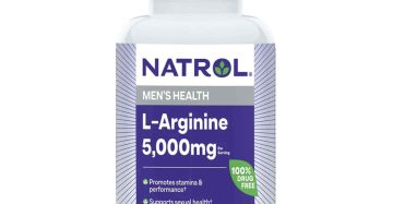 ناترول إل-أرجنين 5000 مجم – دعم طبيعي للأداء الجنسي وصحة القلب L-Arginine 5000mg by Natrol – Men’s Health Supplement for Performance and Blood Flow – 90 Tablets”