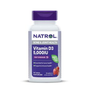 Natrol Vitamin D3 5000 IU fast dissolve tablets - فيتامين د3 5000 وحدة من ناترول