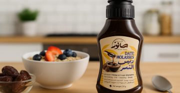 دبس التمر الطبيعي سكويز 270 جم من بصحة – مصدر للطاقة والحديد -Date Molasses Squeeze 270 – Natural sweetener rich in iron and energy