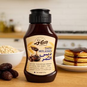 دبس التمر الطبيعي سكويز 270 جم من بصحة – مصدر للطاقة والحديد -Date Molasses Squeeze 270 – Natural sweetener rich in iron and energy