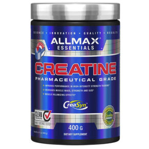 أول ماكس كرياتين مونوهيدرات – 5 جم من النقاء والقوة في كل حصة ALLMAX Nutrition Creatine Monohydrate – German Micronized Creatine 400g