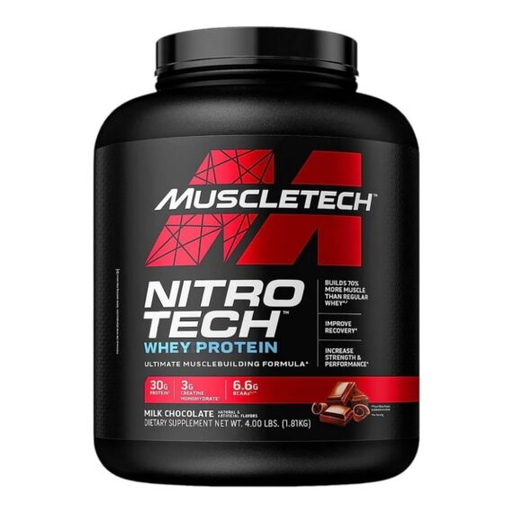 نيتروتك واي بروتين من MuscleTech: أقوى مكمل لبناء العضلات والاستشفاء السريع Nitro-Tech Whey Protein – Build Muscle & Recover Faster with MuscleTech