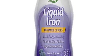 زجاجة ليكويد آيرن من ناتشرز واي 480 مل – مكمل حديد سائل بنكهة التوت لدعم الطاقة والمناعة – 32 جرعة – خالٍ من السكر ولطيف على المعدة - Bottle of Liquid Iron by Nature’s Way – High-absorption iron supplement with berry flavor for energy and blood health