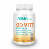 كيد ڤيتس بنكهة التوت 120 قرص قابل للمضغ – أقوى مكمل لدعم مناعة الأطفال ونمو العظام Kid Vits Berry Blast – Chewable Daily Multivitamin for Kids with Berry Flavor