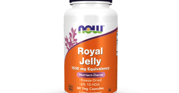 ناو رويال جيلي 1500 مجم – كبسولات غذاء ملكات النحل لدعم المناعة والطاقة NOW Royal Jelly 1500mg – Royal Jelly Vegetarian Capsules for Immunity and Energy Support