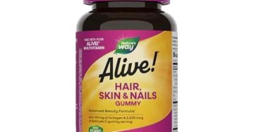 ألايف! للشعر والبشرة والأظافر – جمالك من الداخل بـ60 جامي بنكهة الفراولة Alive! Hair, Skin & Nails Gummy – Biotin + Collagen Beauty Formula – 60 Gummies