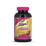 ألايف! فيتامينات متعددة للنساء فوق 50 – جامي نباتية لدعم القلب والدماغ والعظام – 150 قطعة Alive! Women’s 50+ Multivitamin Gummies – Heart, Brain & Bone Support – 150 Mixed Berry Gummies