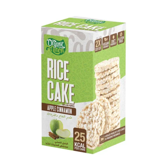 Delicious Apple Cinnamon Rice Cake - كعك الأرز بالقرفة والتفاح