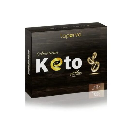 قهوة كيتو الأمريكية من لابيرفا 5×1 – مشروب قهوة للكيتو وحرق الدهون Laperva American Keto Coffee 5×1 – premium Arabica coffee with MCT fats and collagen, sugar-free, keto-friendly, energy and fat-burning support