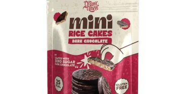 Mini Rice Cakes Coated with Dark Chocolate -كعك الأرز بالشوكولاتة الداكنة
