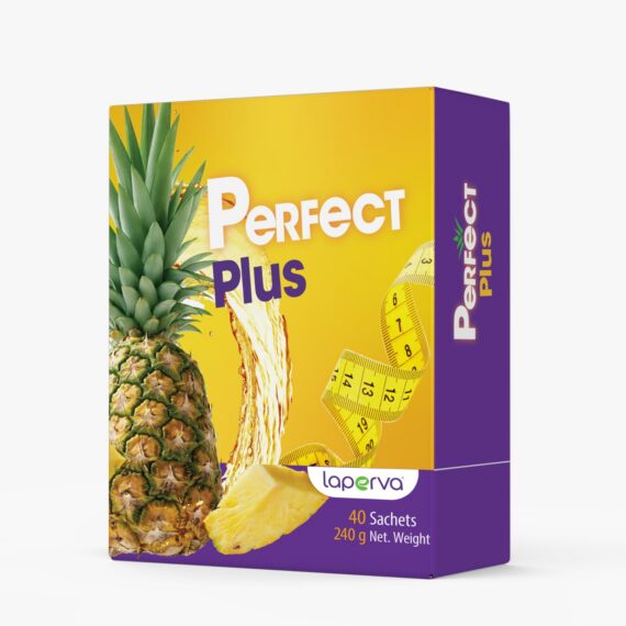 بيرفكت بلس – أكياس مكمل غذائي طبيعي لفقدان الوزن وحرق الدهون Perfect Plus – Natural weight loss supplement sachets with fibers, L-Carnitine, and bromelain