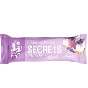 Secrets Protein Bar Blueberry Cheesecake-سناك بروتين سيكرتس بنكهة التشيز كيك بالتوت الأزرق