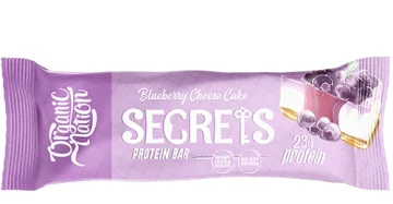 Secrets Protein Bar Blueberry Cheesecake-سناك بروتين سيكرتس بنكهة التشيز كيك بالتوت الأزرق