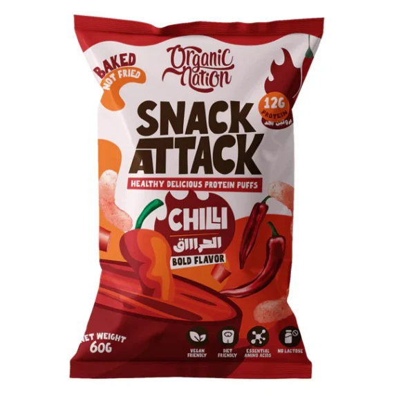 Snack Attack High Quality Protein Puffs - سناك بروتين بفز حار