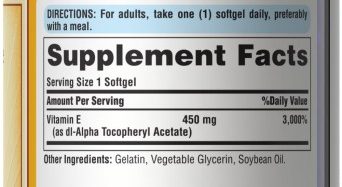 Vitamin E 1000 IU Puritan-فيتامين E بيوريتانز برايد 1000 وحدة دولية
