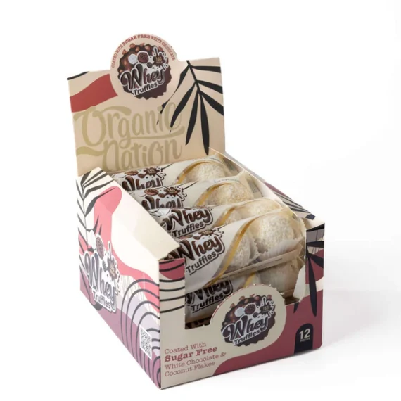 Whey Truffles White Chocolate-واي ترافل بطعم الشيكولاتة وجوز الهند