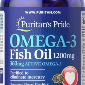 فيتامين أوميغا 3 زيت السمك بيوريتانز برايد-Omega 3 Fish Oil Puritan