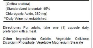 جرين كوفي من بيوريتانز برايد-Green Coffee Bean Extract Puritan’s Pride