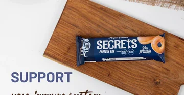 سناك بروتين سيكرتس بنكهة الدونات-Secrets Protein Bar Maple Donuts