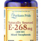 فيتامين E ميكسد توكوفيرولز 400 وحدة-Vitamin E 400 IU Mixed Tocopherols Puritan