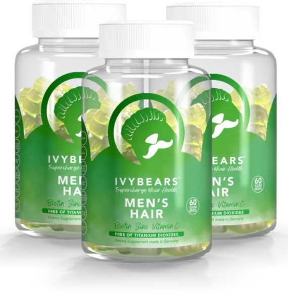 فيتامينات آيفي بيرز للشعر للرجال-IVYBEARS Men’s Hair