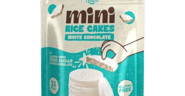 كعك الأرز المغطى بالشوكولاتة البيضاء - Mini Rice Cakes Coated with White Chocolate