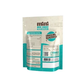 كعك الأرز المغطى بالشوكولاتة البيضاء - Mini Rice Cakes Coated with White Chocolate