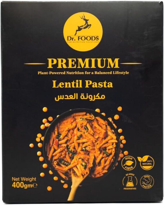 مكرونة العدس دكتور فودز-Lentil Pasta Dr Foods
