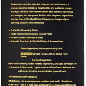 مكرونة لازانيا السبانخ دكتور فودز-Spinach Lasagna Dr Foods