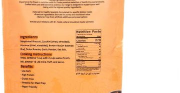 Broccoli Rice Alternative-بديل أرز الكوسة والحمص والقرنبيط