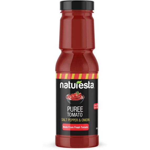 Naturesta Puree Tomato Salt Pepper and Onion-معجون الطماطم بالملح والفلفل والبصل