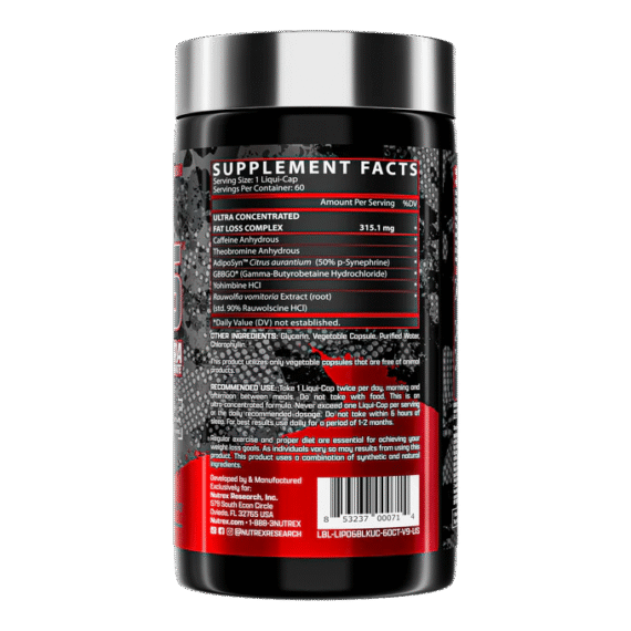 Nutrex Research Lipo 6 Black Ultra Concentrat