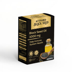 Activated Black Seed by Avantic – 1000mg Black Seed Oil Capsules for Immune Support أكتيفاتد بلاك سيد من أفانتك – زيت حبة البركة النقي 1000 مجم لدعم المناعة