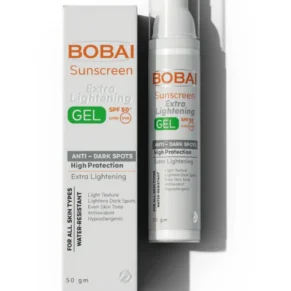 BOBAI Sunscreen Gel Extra Lightening SPF50 50gm | بوباى صن سكرين جيل اكسترا لايتينج 50 جم – حماية وتفتيح للبشرة
