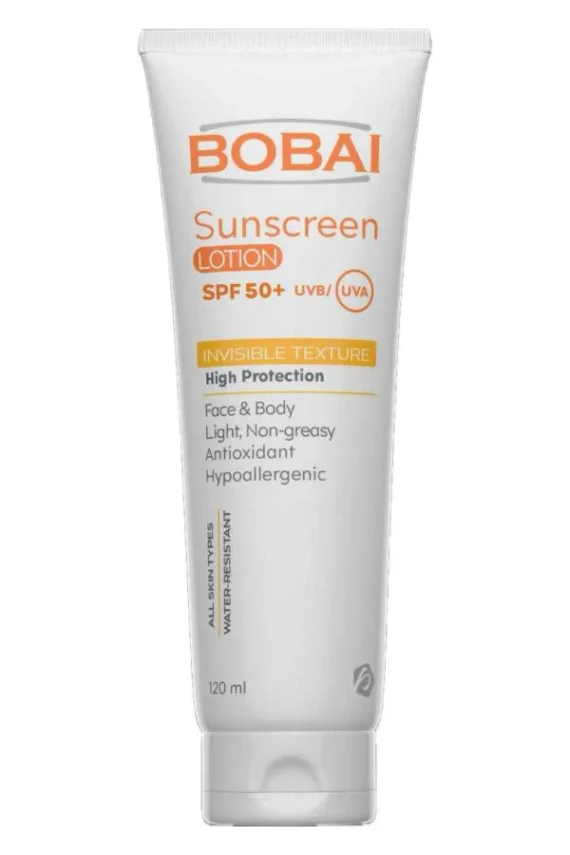 Bobai Sunscreen Lotion SPF50+ 120ml | بوباى صن سكرين لوشن 120 مل – حماية شاملة من الشمس