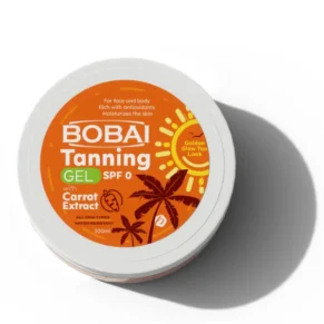 بوباى تانينج جل – 300 مل، جل يمنح بشرة برونزية طبيعية مع ترطيب ولمعان. Bobai Tanning Gel – 300ml, tanning gel for natural bronze skin with hydration and glow.