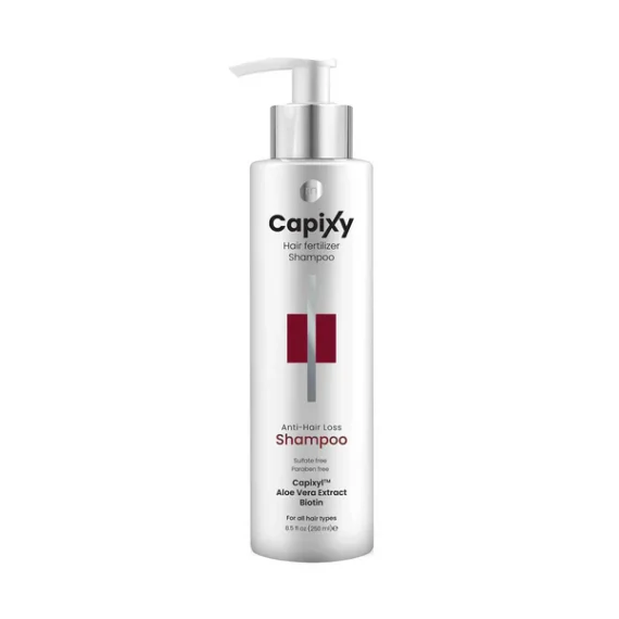 Capixy Anti-Hair Loss Shampoo 250ml - a formula with Capixyl, Aloe Vera, and Biotin شامبو كابكسي لعلاج تساقط الشعر وتقوية الجذور 250مل