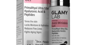 GLAMY LAB AntiWrinkles Gel – 50 gm, wrinkle-reducing gel that firms and rejuvenates the skin. جلامي لاب جل مضاد للتجاعيد – 50 جم، جل لتقليل التجاعيد وشد البشرة بتركيبة فعالة.