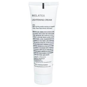 كريم ميلاتكس لتفتيح البشرة – 50 مل، يقلل التصبغات والبقع الداكنة ويوحد لون البشرة. MELATEX Lightening Cream – 50ml, brightening cream that reduces dark spots and evens skin tone.