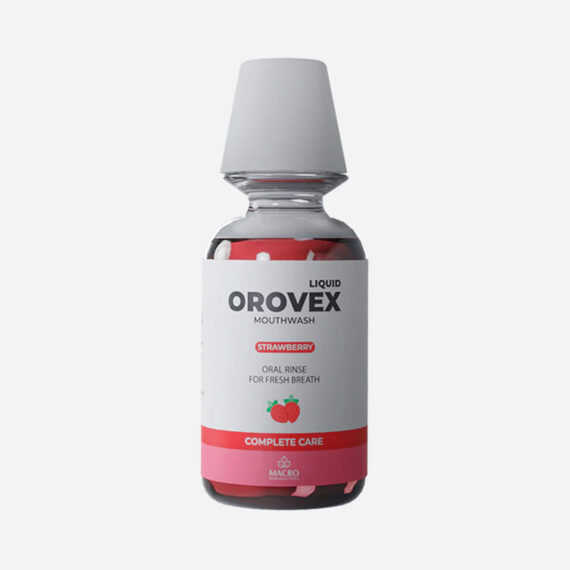 Orovex Strawberry Mouthwash-ماكرو أوروفيكس مضمضة فراولة