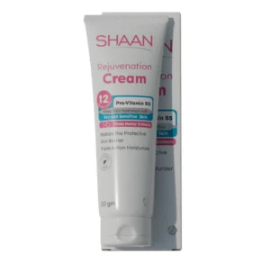 Shaan Rejuvenation Cream – 120gm, nourishing rejuvenation cream for smooth and youthful skin. شان كريم تجديد البشرة – 120 جم، كريم مغذي لتجديد البشرة وتقليل التجاعيد.