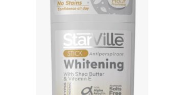 ستارفيل مزيل عرق ستيك برائحة اللافندر – 60 جم، مزيل عرق لتفتيح البشرة برائحة اللافندر المهدئة. StarVille Whitening Stick Lavender Grace – 60gm, brightening deodorant with lavender scent for 24-hour protection.