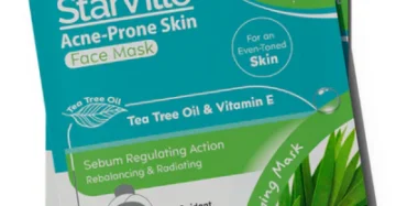 StarVille Acne-prone Skin Face Mask – 10 pcs purifying and soothing sheet masks for acne-prone skin. ستارفيل ماسك وجه للبشرة المعرضة لحب الشباب – 10 أقنعة لتنقية وتهدئة البشرة.