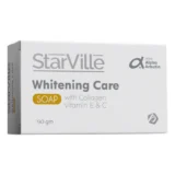 Starville Whitening Care Soap – 90 gm brightening and purifying soap bar. ستار فيل صابونة تفتيح 90 جم – صابونة لتفتيح وتنظيف البشرة بعمق.